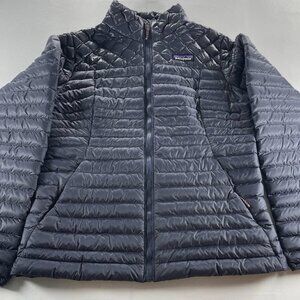 Patagonia AlpLight Down Jacket Women's Small Blue Full Zip - Like New
